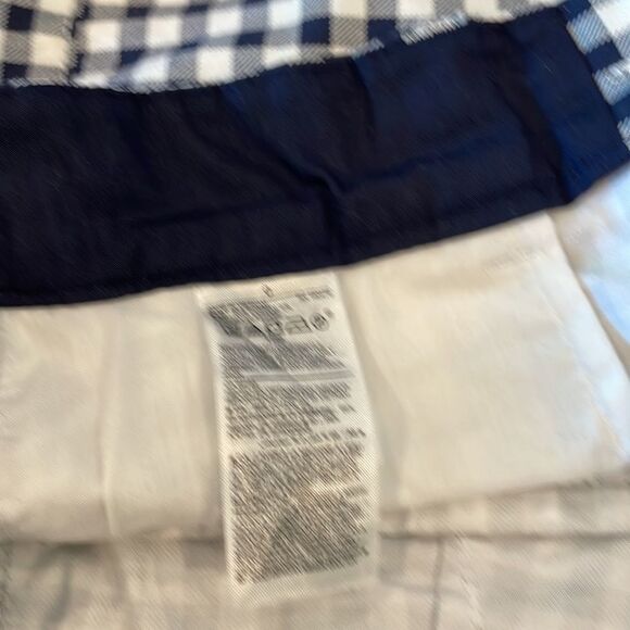 OLD Navy Everyday Mid-Rise Navy Gingham Check Size 0 - Picture 4 of 4